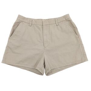 Calvin Klein Shorts Womens 10 Khaki Casual Chino Flat Front High Rise Work